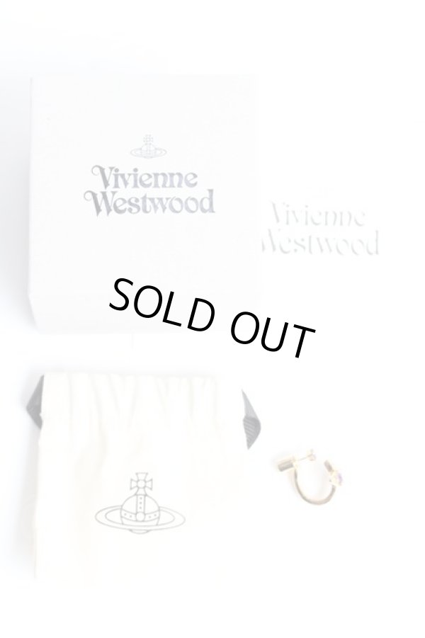 画像4: ヴィヴィアンウエストウッド MAN 中古 / MAITENA SINGLE EARRINGS  ゴールド×パープル  Y-25-10-12-007-er-SZ-OS (4)