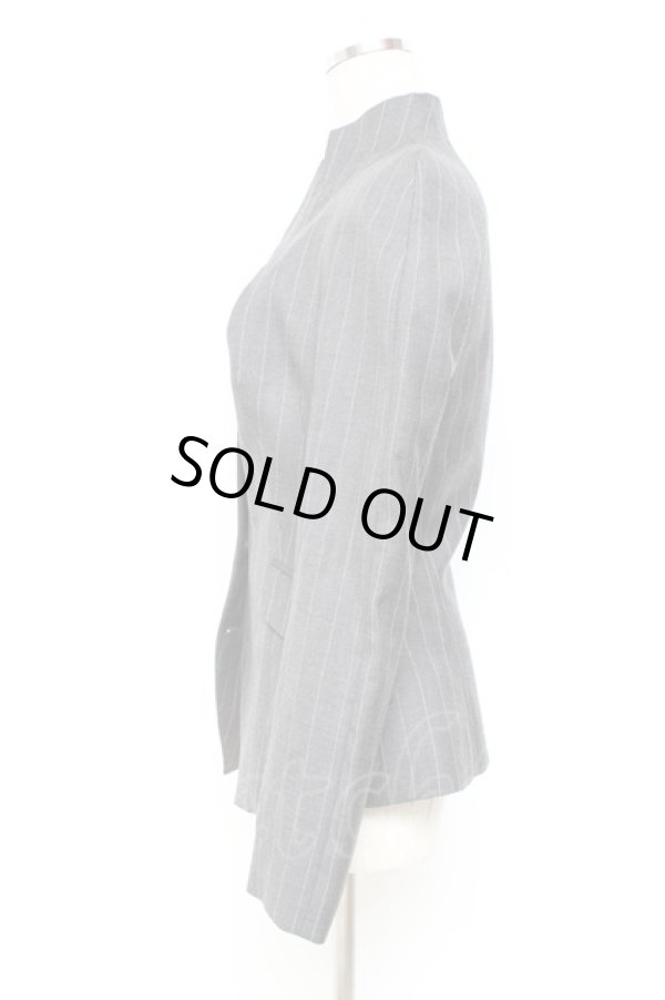 画像2: ヴィヴィアンウエストウッド 中古 / ピンストライプジャケット 40 グレー  Y-25-10-12-061-jc-SZ-ZY (2)