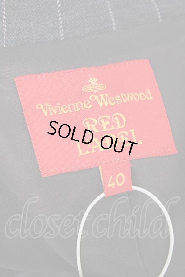 画像5: ヴィヴィアンウエストウッド 中古 / ピンストライプジャケット 40 グレー  Y-25-10-12-061-jc-SZ-ZY (5)