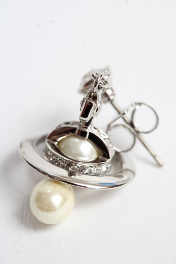 画像3: ヴィヴィアンウエストウッド MAN 中古 / MAN PEARL DROPシングルピアス  シルバー  Y-25-10-12-008-ac-SZ-ZY (3)