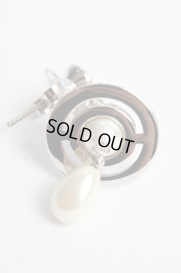 画像2: ヴィヴィアンウエストウッド MAN 中古 / MAN PEARL DROPシングルピアス  シルバー  Y-25-10-12-009-ac-SZ-ZY (2)