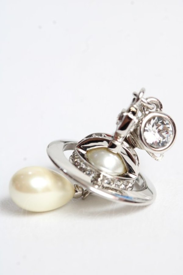 画像3: ヴィヴィアンウエストウッド MAN 中古 / MAN PEARL DROPシングルピアス  シルバー  Y-25-10-12-009-ac-SZ-ZY (3)