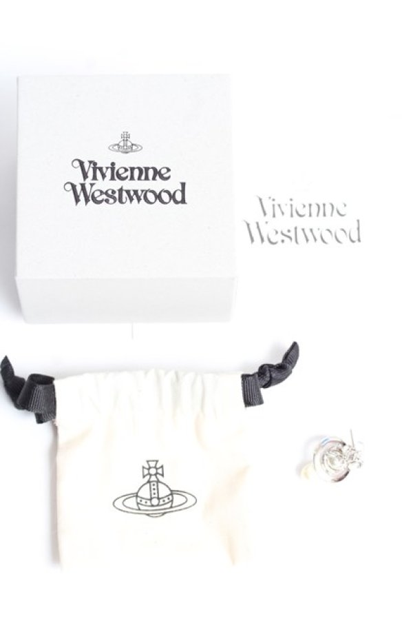 画像4: ヴィヴィアンウエストウッド MAN 中古 / MAN PEARL DROPシングルピアス  シルバー  Y-25-10-12-009-ac-SZ-ZY (4)