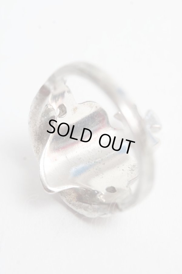 画像2: ヴィヴィアンウエストウッド 中古 / diamante heart ring S シルバー×ピンク  Y-25-10-12-010-ac-SZ-ZY (2)