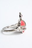 画像3: ヴィヴィアンウエストウッド 中古 / diamante heart ring S シルバー×ピンク  Y-25-10-12-010-ac-SZ-ZY (3)