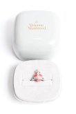 画像4: ヴィヴィアンウエストウッド 中古 / diamante heart ring S シルバー×ピンク  Y-25-10-12-010-ac-SZ-ZY (4)