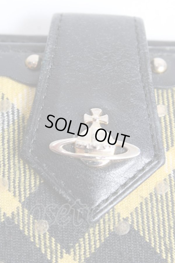 画像3: ヴィヴィアンウエストウッド 中古 / タータンカードケース  イエロー  Y-25-10-12-013-gd-SZ-ZY (3)