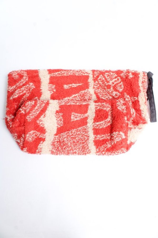 画像2: ANGLOMANIA 中古 / ロゴ柄ポーチ  赤  Y-25-10-12-016-gd-AS-ZY (2)