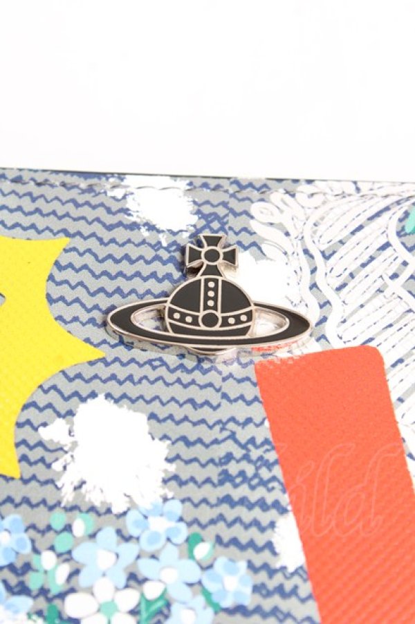 画像3: ヴィヴィアンウエストウッド 中古 /IZZARD PRINT ZIP 財布  グレー  Y-25-10-12-027-gd-SZ-ZY (3)