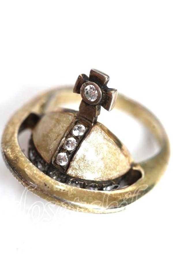 画像2: ヴィヴィアンウエストウッド 中古 / NEW SOLID ORBリング XS ゴールド  Y-25-11-05-003-rg-SZ-ZY (2)