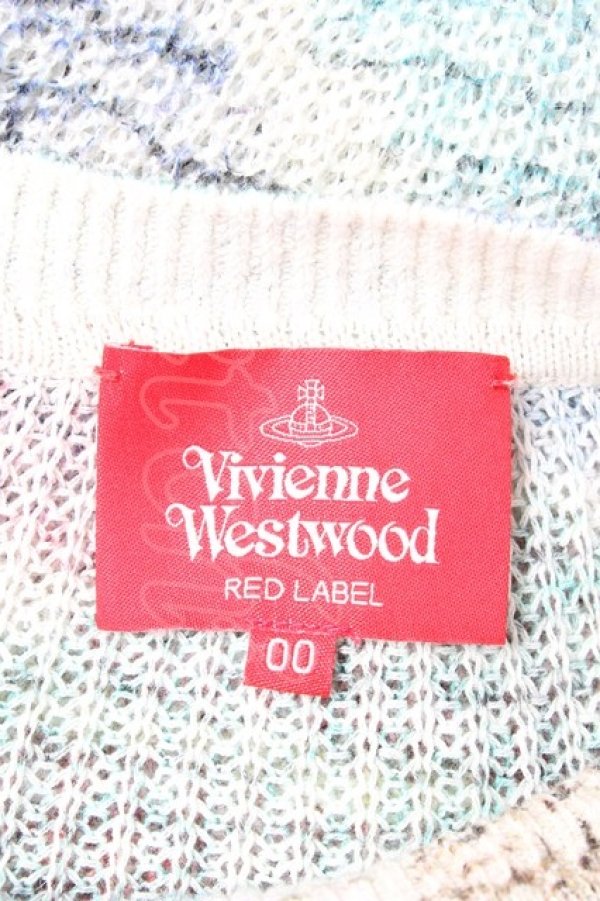 画像4: ヴィヴィアンウエストウッド 中古 / SUMMER HARLEQUIN ニット 00 オフ  Y-25-11-05-031-to-SZ-ZY (4)
