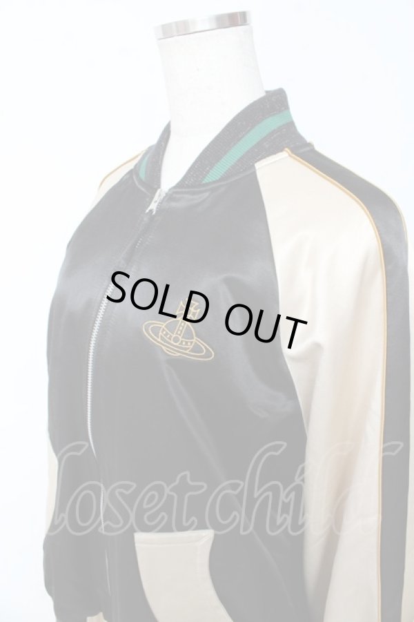 画像3: ヴィヴィアンウエストウッド MAN 中古 / SNAKE EMBROIDERY ボンバー 46 ブラック  Y-25-11-05-033-co-SZ-ZY (3)