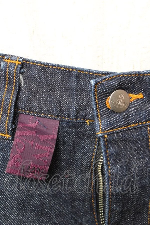 画像3: ヴィヴィアンウエストウッド MAN 中古 / オーブptデニムスキニーパンツ 44 インディゴ  Y-25-11-05-035-pa-SZ-ZY (3)
