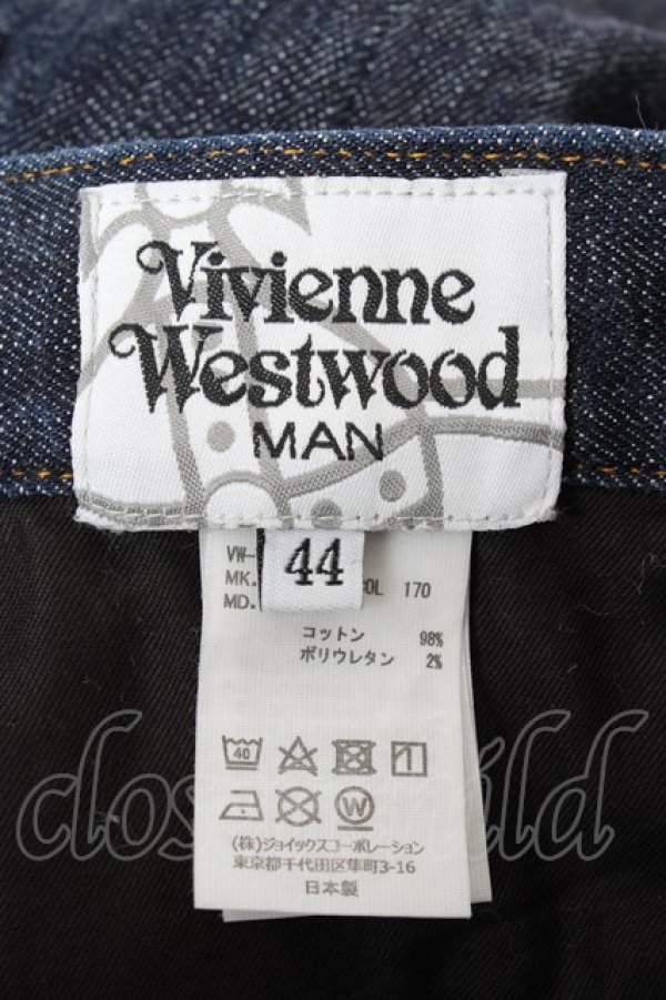 画像4: ヴィヴィアンウエストウッド MAN 中古 / オーブptデニムスキニーパンツ 44 インディゴ  Y-25-11-05-035-pa-SZ-ZY (4)