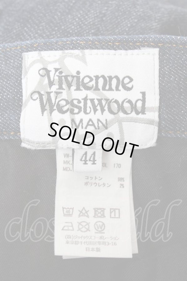 画像4: ヴィヴィアンウエストウッド MAN 中古 / オーブptデニムスキニーパンツ 44 インディゴ  Y-25-11-05-035-pa-SZ-ZY (4)