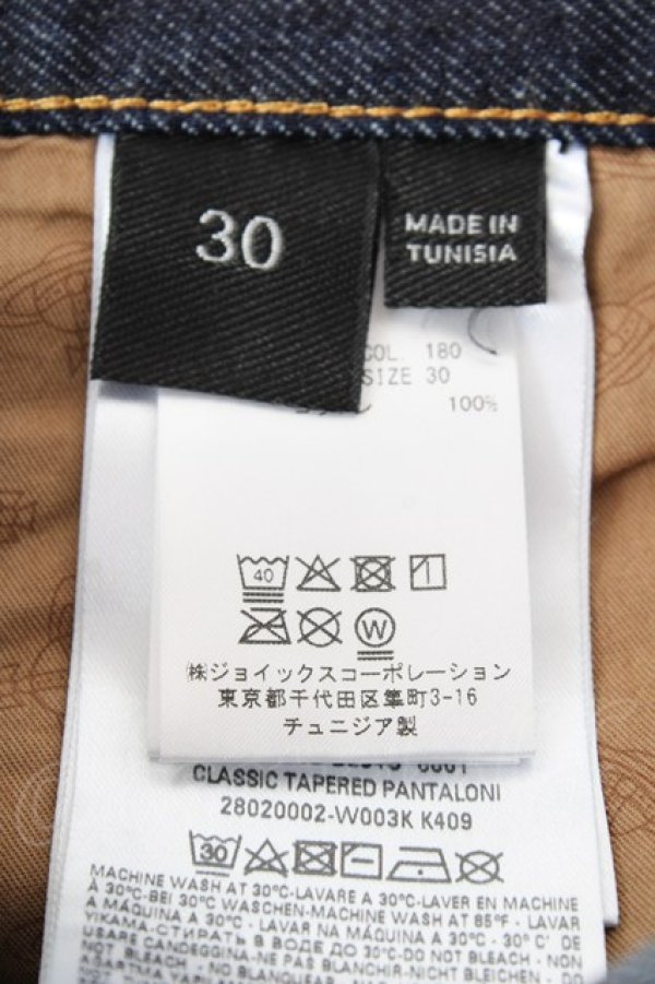 画像6: ヴィヴィアンウエストウッド MAN 中古 / CLASSIC TAPERED　JEAN 30 インディゴ  Y-25-11-05-036-pa-SZ-ZY (6)
