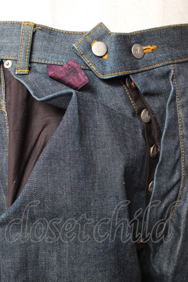画像3: ヴィヴィアンウエストウッド MAN 中古 / サルエルデニムパンツ 44 インディゴ  Y-25-11-05-037-pa-SZ-ZY (3)