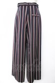 画像2: ヴィヴィアンウエストウッド 中古 / ストライプワイドパンツ 02 ネイビー  Y-25-11-05-038-pa-SZ-ZY (2)