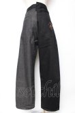 画像2: ヴィヴィアンウエストウッド MAN 中古 / BARBED WIRE CIRCLE ORB MIX COLOR ASYMMETRY DENIM 44 ブラック  Y-25-11-05-040-pa-SZ-ZY (2)