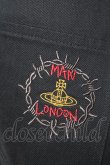 画像3: ヴィヴィアンウエストウッド MAN 中古 / BARBED WIRE CIRCLE ORB MIX COLOR ASYMMETRY DENIM 44 ブラック  Y-25-11-05-040-pa-SZ-ZY (3)