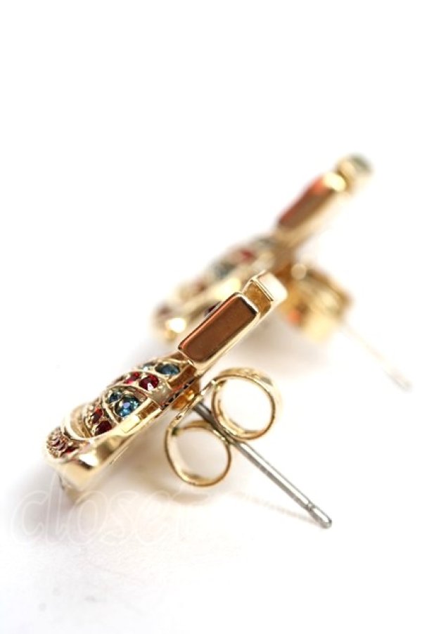 画像3: ヴィヴィアンウエストウッド 中古 / ユニオンストーンオーブピアス  ゴールド  Y-25-11-05-001-ac-SZ-ZY (3)