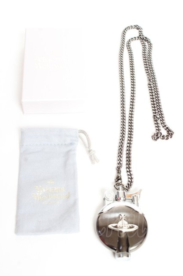 画像4: ヴィヴィアンウエストウッド 中古 / メタルORB チェーン付オイルライター  ガンメタル  Y-25-11-05-010-gd-SZ-ZY (4)