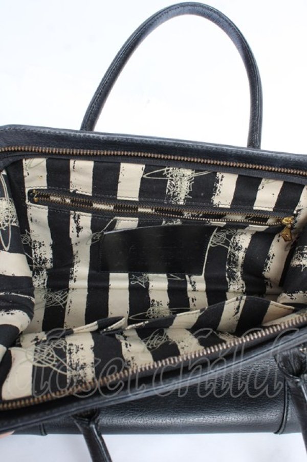 画像8: ヴィヴィアンウエストウッド 中古 / BA SIMPLE TINY ORBトートバッグ  黒  Y-25-11-05-021-ba-AS-ZY (8)