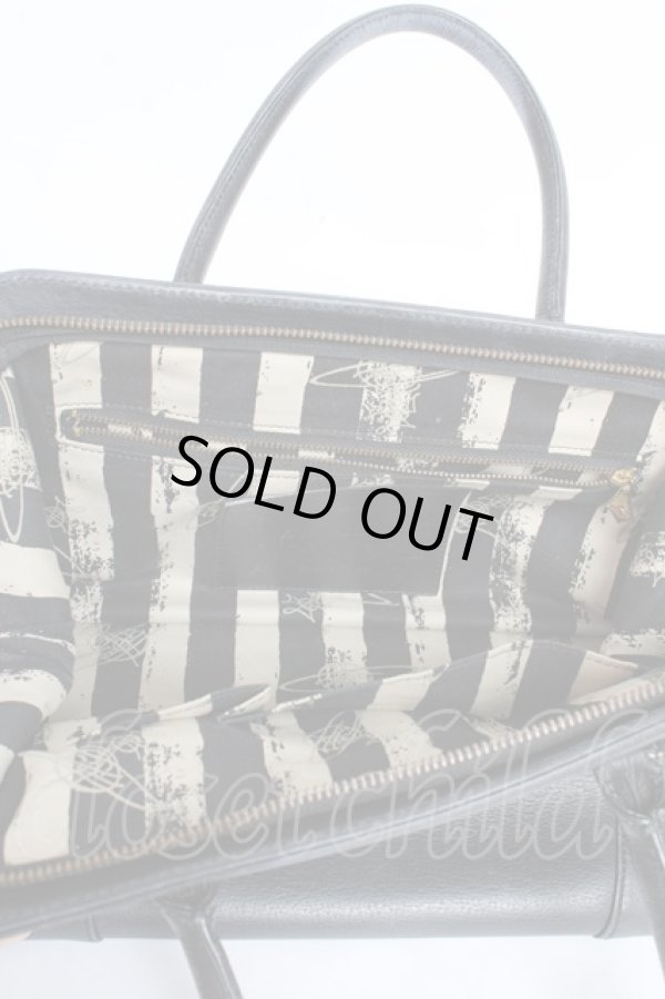 画像8: ヴィヴィアンウエストウッド 中古 / BA SIMPLE TINY ORBトートバッグ  黒  Y-25-11-05-021-ba-AS-ZY (8)