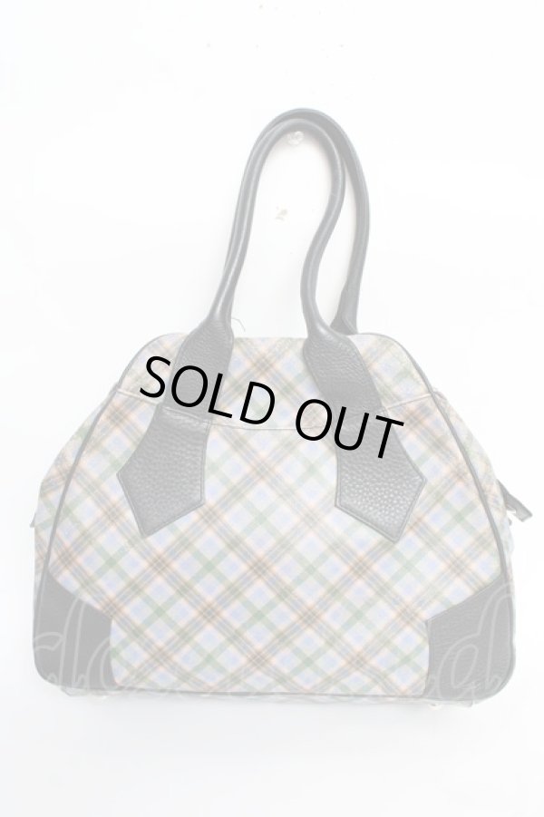 画像2: ヴィヴィアンウエストウッド 中古 / ヤスミンチェックハンドバック   Y-25-11-05-024-ba-SZ-ZY (2)
