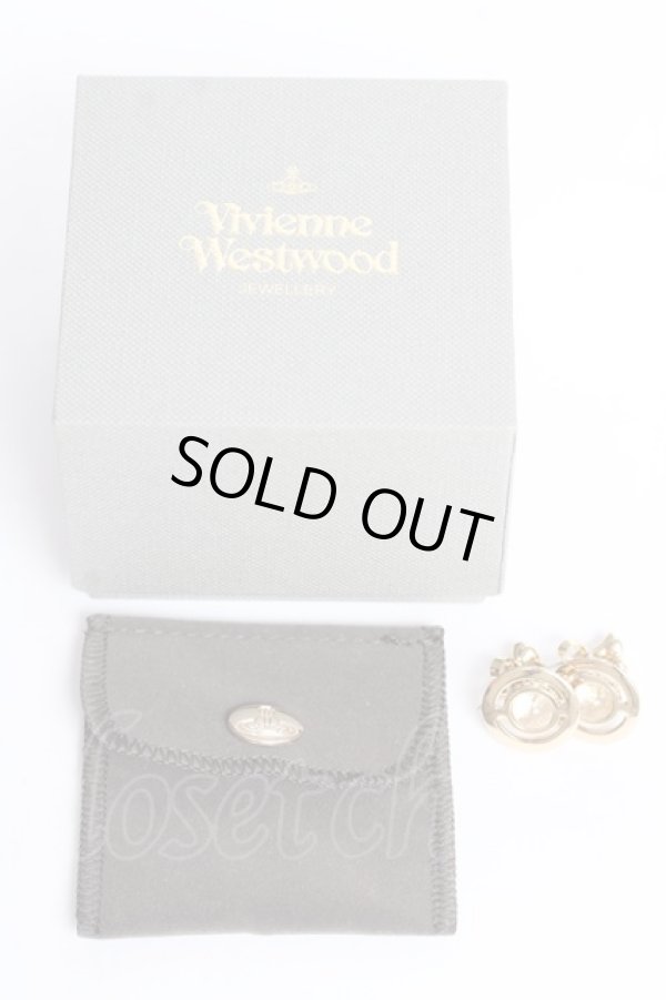 画像4: ヴィヴィアンウエストウッド 中古 / プチオーブピアス  ゴールド  Y-25-11-05-002-ac-SZ-ZY (4)