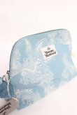 画像3: ヴィヴィアンウエストウッド 中古 / JACQUARD LARGE WASH BAG  サックス  Y-25-11-05-025-ba-SZ-ZY (3)