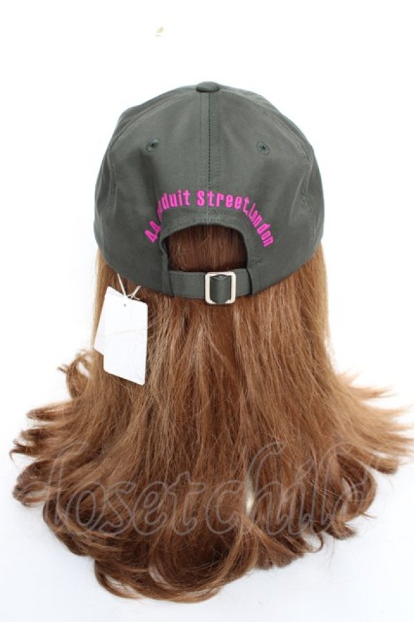 画像3: ヴィヴィアンウエストウッド 中古 / ラインオーブ刺繍キャップ  カーキグリーン  Y-25-11-16-020-ha-SZ-ZY (3)