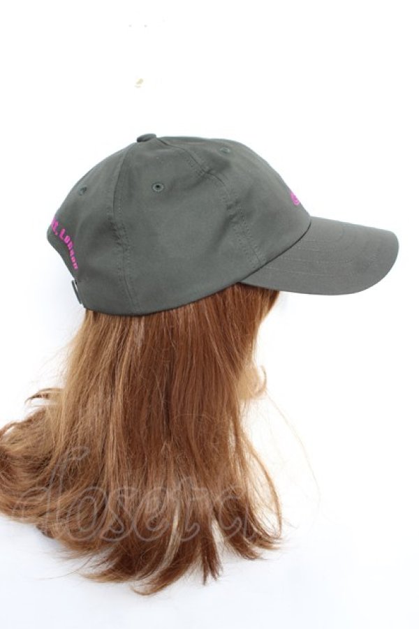 画像4: ヴィヴィアンウエストウッド 中古 / ラインオーブ刺繍キャップ  カーキグリーン  Y-25-11-16-020-ha-SZ-ZY (4)