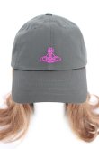 画像5: ヴィヴィアンウエストウッド 中古 / ラインオーブ刺繍キャップ  カーキグリーン  Y-25-11-16-020-ha-SZ-ZY (5)