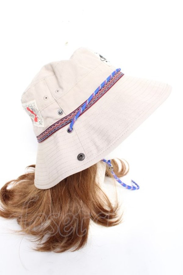 画像4: ヴィヴィアンウエストウッド 中古 / 2WAYアドベンチャーハット  グレージュ  Y-25-11-16-021-ha-SZ-ZY (4)