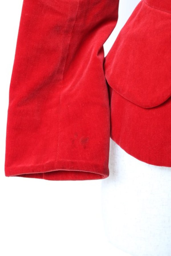 画像7: ヴィヴィアンウエストウッド 中古 / 別珍ラブジャケット 1 レッド×ブラック  Y-25-11-16-023-jc-SZ-ZY (7)