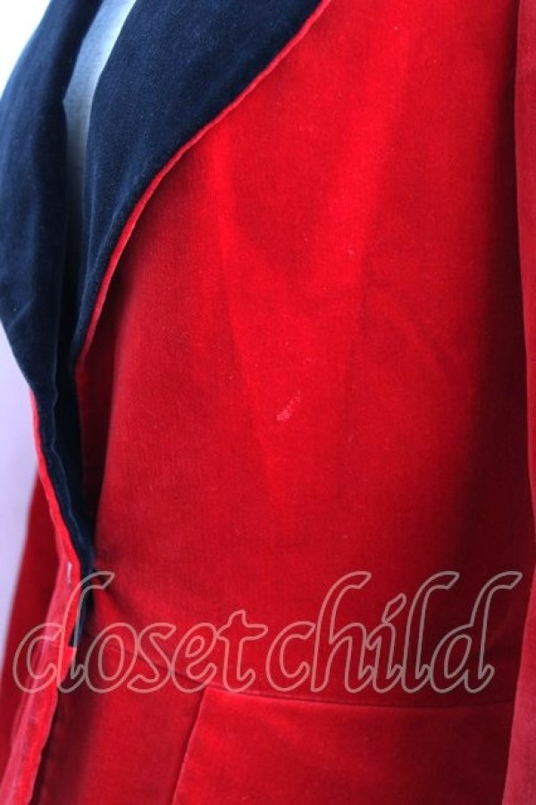 画像8: ヴィヴィアンウエストウッド 中古 / 別珍ラブジャケット 1 レッド×ブラック  Y-25-11-16-023-jc-SZ-ZY (8)