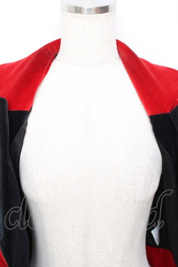 画像9: ヴィヴィアンウエストウッド 中古 / 別珍ラブジャケット 1 レッド×ブラック  Y-25-11-16-023-jc-SZ-ZY (9)