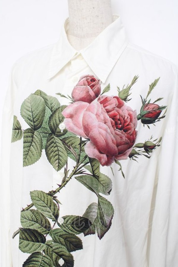 画像4: ヴィヴィアンウエストウッド MAN 中古 / ローズptシャツ  ホワイト  Y-25-11-16-025-bl-SZ-ZY (4)