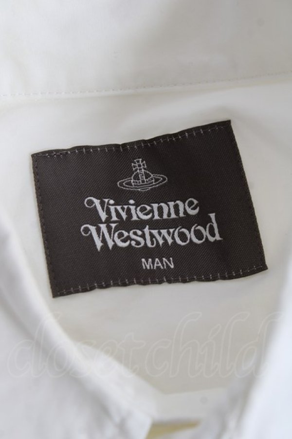 画像6: ヴィヴィアンウエストウッド MAN 中古 / ローズptシャツ  ホワイト  Y-25-11-16-025-bl-SZ-ZY (6)