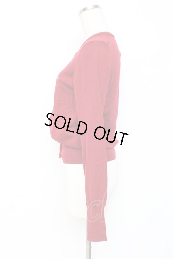 画像2: ヴィヴィアンウエストウッド 中古 / カラーオーブ刺繍カーディガン S レッド  Y-25-11-16-026-to-SZ-ZY (2)