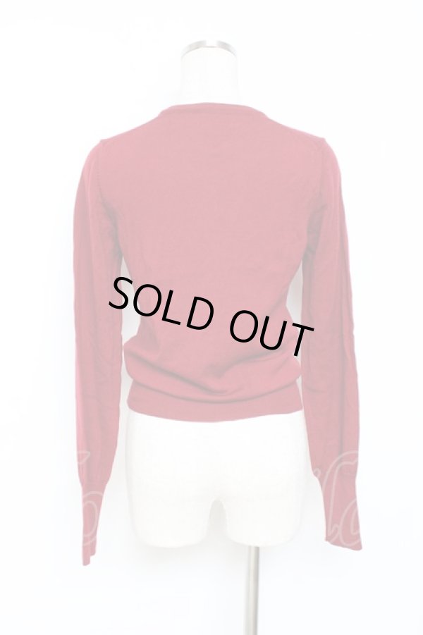 画像3: ヴィヴィアンウエストウッド 中古 / カラーオーブ刺繍カーディガン S レッド  Y-25-11-16-026-to-SZ-ZY (3)