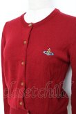 画像4: ヴィヴィアンウエストウッド 中古 / カラーオーブ刺繍カーディガン S レッド  Y-25-11-16-026-to-SZ-ZY (4)