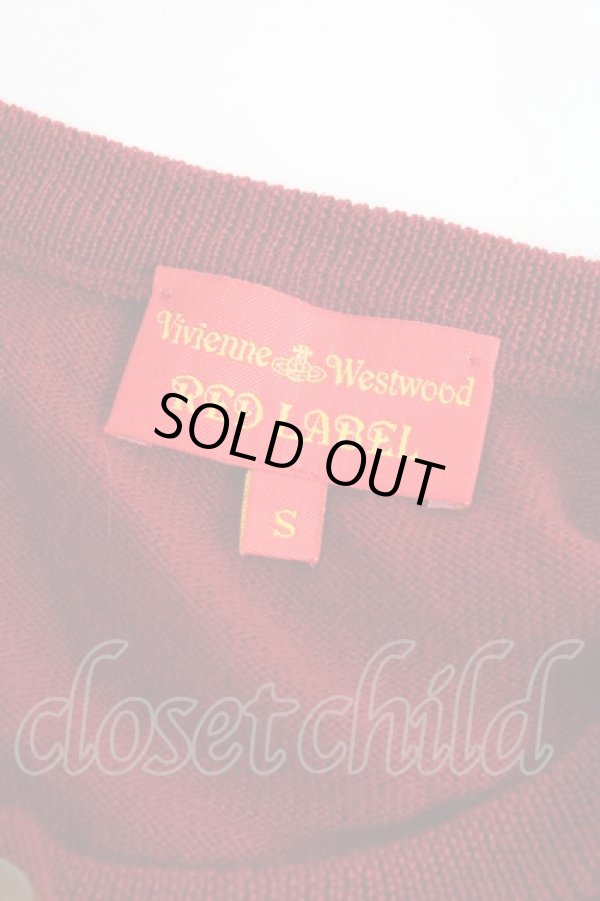 画像5: ヴィヴィアンウエストウッド 中古 / カラーオーブ刺繍カーディガン S レッド  Y-25-11-16-026-to-SZ-ZY (5)