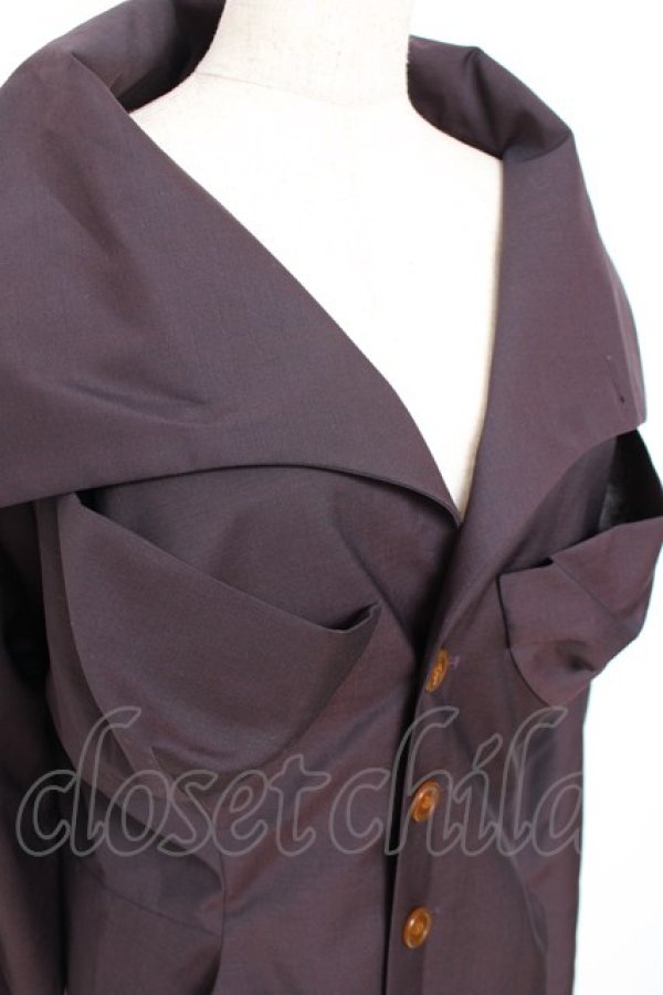 画像4: ヴィヴィアンウエストウッド 中古 / 変形カラージャケット 42 パープル  Y-25-11-16-028-jc-SZ-ZY (4)