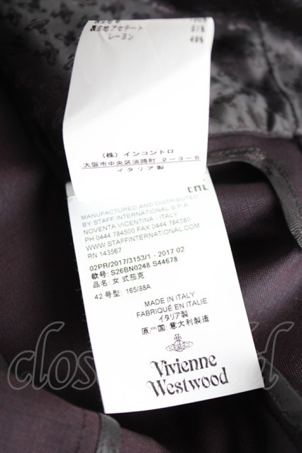 画像8: ヴィヴィアンウエストウッド 中古 / 変形カラージャケット 42 パープル  Y-25-11-16-028-jc-SZ-ZY (8)