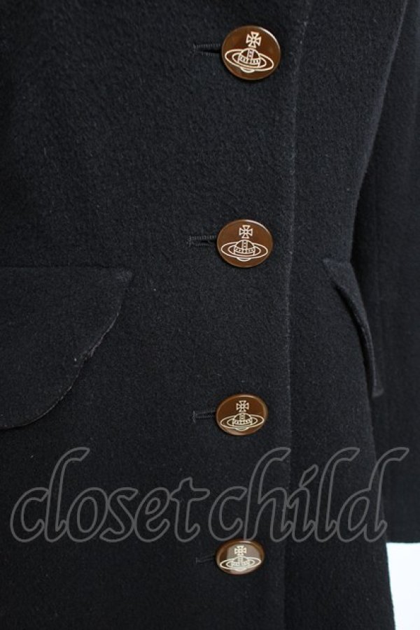 画像5: ヴィヴィアンウエストウッド 中古 / ベッティーナウールコート 1 ブラック  Y-25-11-16-029-co-SZ-ZY (5)