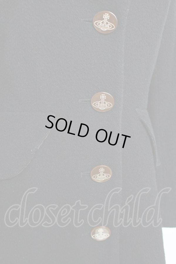 画像5: ヴィヴィアンウエストウッド 中古 / ベッティーナウールコート 1 ブラック  Y-25-11-16-029-co-SZ-ZY (5)