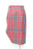 画像3: ヴィヴィアンウエストウッド 中古 / タータンアシンメトリースカート 42 ピンク  Y-25-11-16-030-sk-SZ-ZY (3)