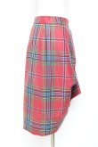 画像4: ヴィヴィアンウエストウッド 中古 / タータンアシンメトリースカート 42 ピンク  Y-25-11-16-030-sk-SZ-ZY (4)